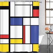 Abstrakt Blått Mönster i Bauhaus Stil