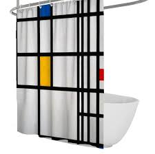 SAISEMIHOME Mondrian Duschdraperi - Gul