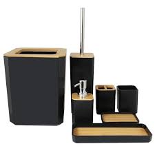 Bambu Tvåldispenser Set för Badrum