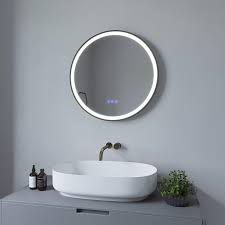 AQUABATOS® Rund Badrumsspegel med Belysning - 60 cm