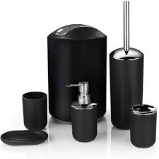 Lyxigt 6-delat Badrumstillbehör Set i Icegrey Design