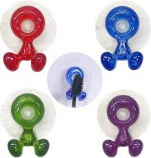 Tandborsthållare för barn med sugkoppar - 4 pack