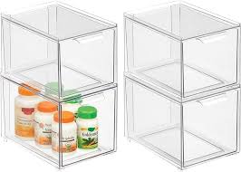 Stapelbar Förvaringsbox i Plast – Genomskinlig