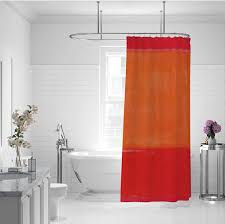Röd Orange Duschdraperi - Mark Rothko Konstverk