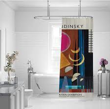 Kandinsky Duschdraperi: Rosa Abstrakt Bubbelbubbla