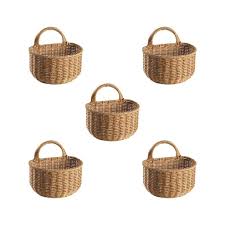 Vägghängande Korgar för Badrum – 5 Set