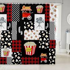 Loussiesd Popcorn Duschdraperi - Gammaldags Charm