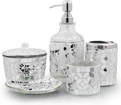 LushAccents 5-delat Badrumstillbehör i Glas