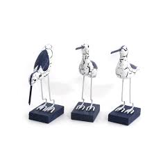 Maritimt Träfigurer Set - Badrumsdekoration