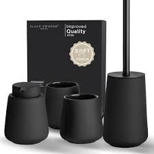 Svart Badrumsset i Keramik - Black Sweden Home®